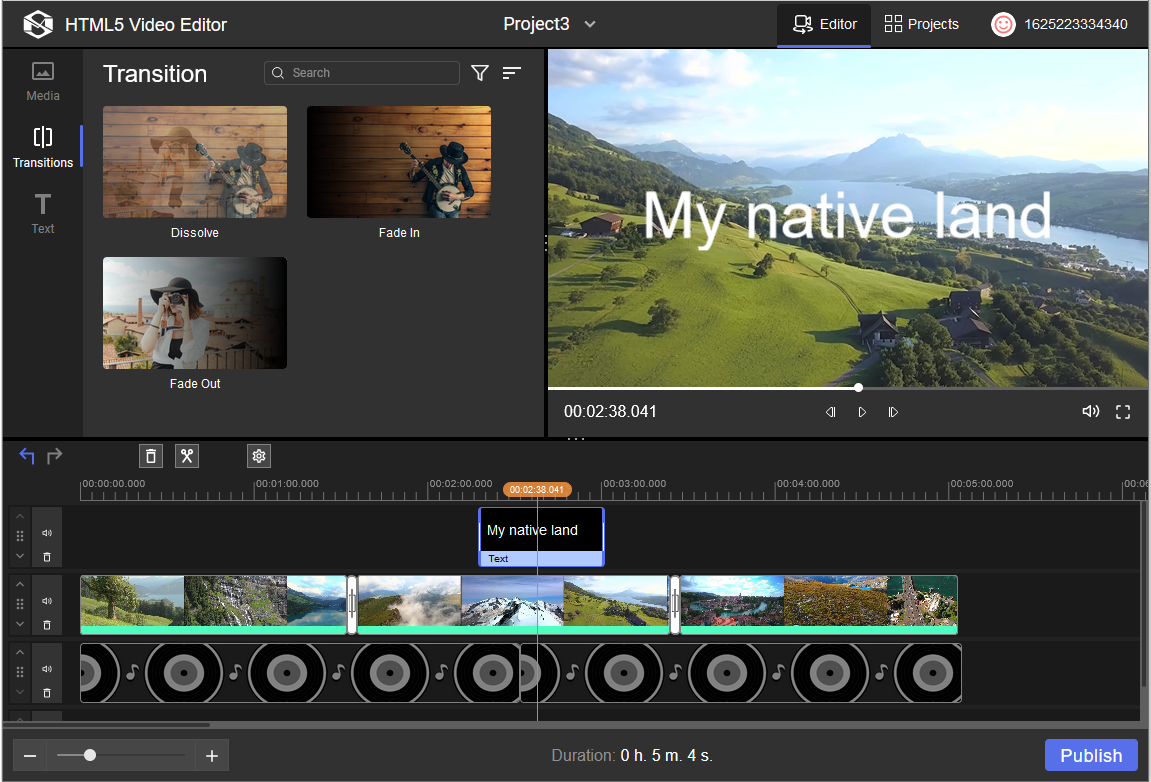 HTML5 Video Editor